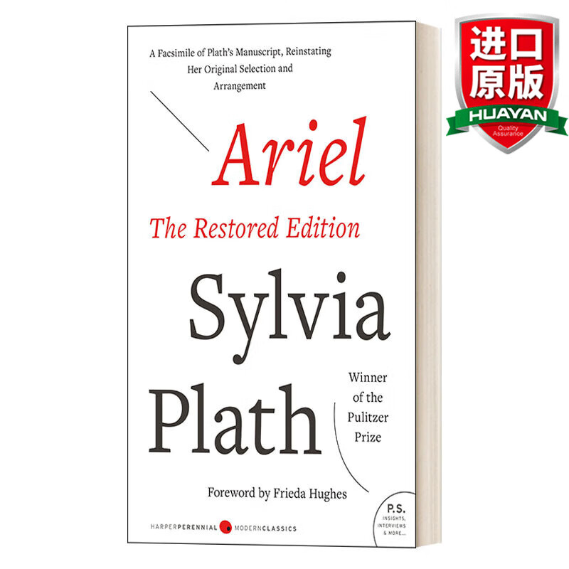 ariel 英文原版 爱丽儿sylvia plath西尔维娅·普拉斯 英文版 进口