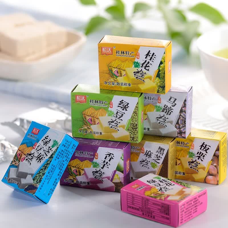 拾小桂广西桂林特产桂花糕女生爱吃的零食各地特产小吃绿豆糕板栗糕