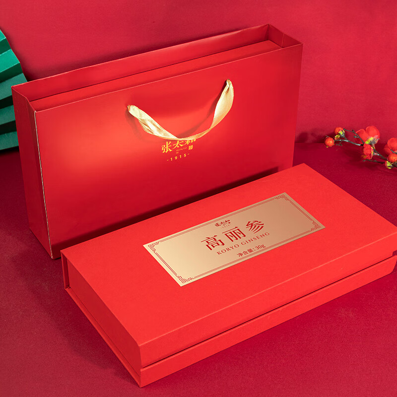 张太和 高丽参吉林长白山人参礼盒 切片泡水送礼佳品好礼相送 高丽参 30g*1盒 【送礼袋】