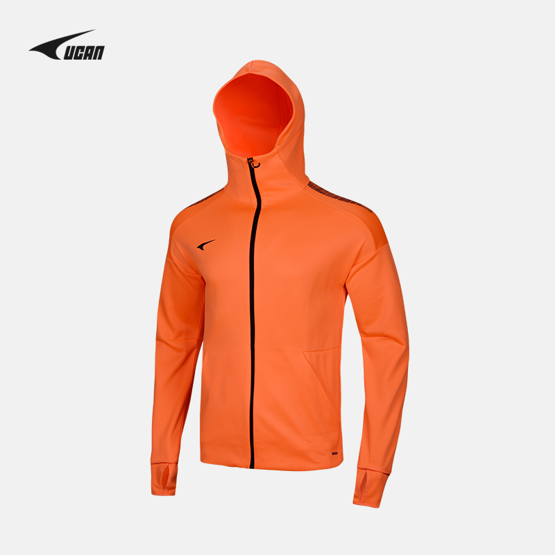 ucan锐克户外运动长袖卫衣男士春秋新款时尚休闲潮流连帽外套综训训练