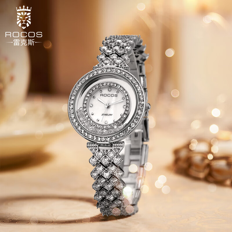 rocos品牌超薄时来运转女士手表女款时尚气质轻奢手链表石英表防水