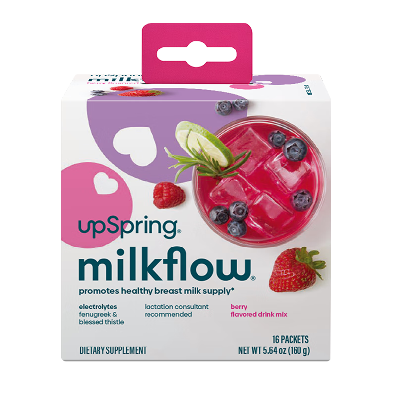 UpSpring下奶茶莓果味冲饮：哺乳期必备的安全叶酸品牌|可以看叶酸价格波动的App