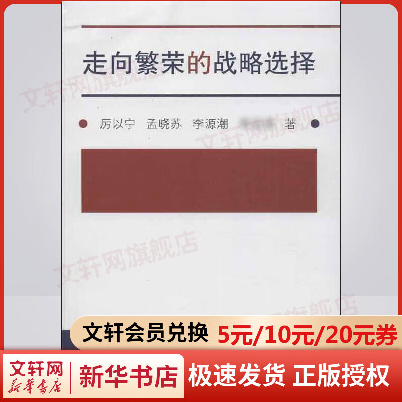 走向繁荣的战略选择 北京大学光华管理学院名誉院长厉以宁著