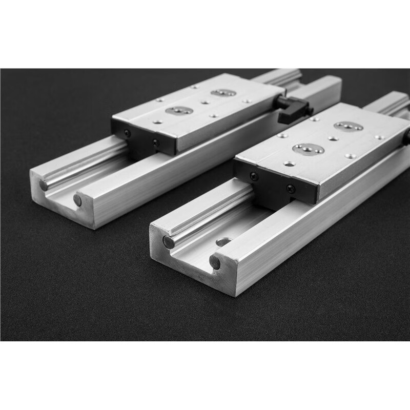 直线导轨 滑台滑块 内置双轴心导轨方型铝材滚轮轴承 工业轨道 sgr10