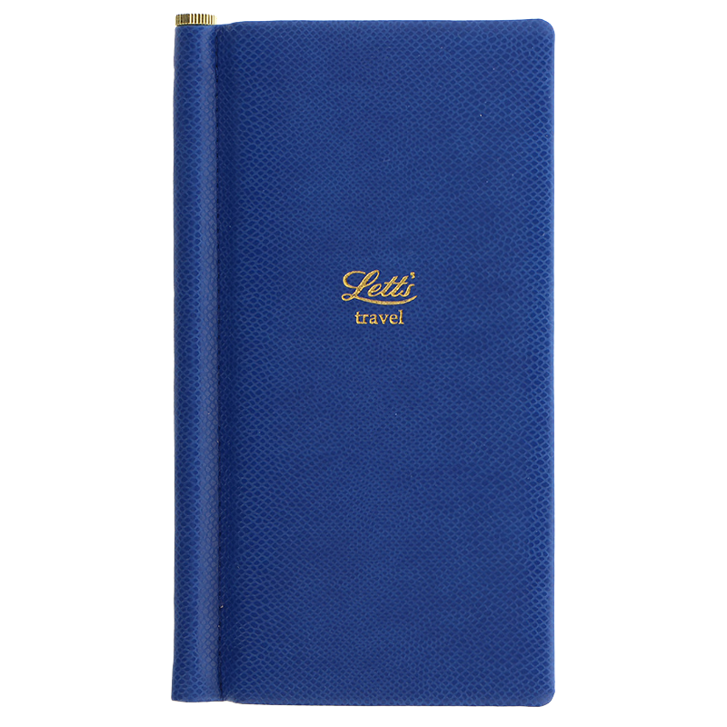 Filofax Letts聯(lián)名款英國進(jìn)口記事本Legacy傳統(tǒng)系列定頁筆記本Slim Pocket藍(lán)色細(xì)長口袋型旅行本090143