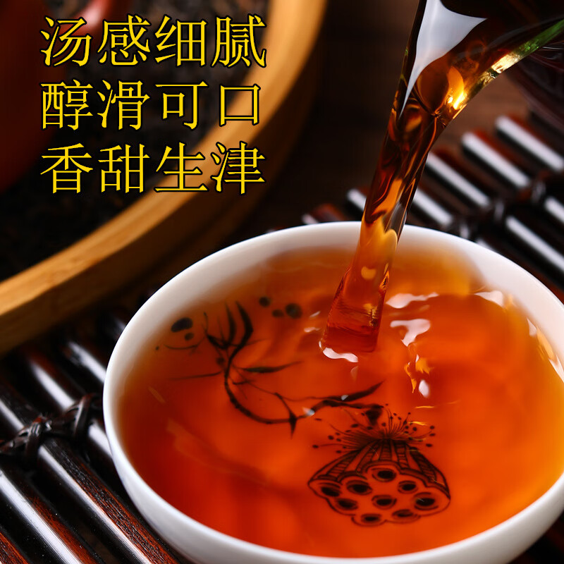 岩亥老茶九年六堡茶500g广西梧州陈年黑茶熟茶