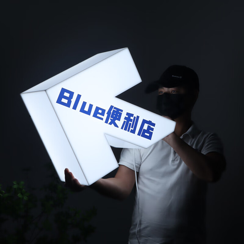 亚克力门头招牌灯箱led创意咖啡店发光广告牌悬挂户外 定制其它尺寸