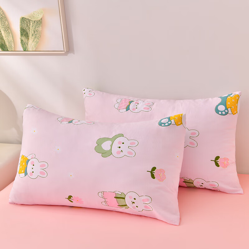 10水洗棉夏被夏凉被夏季单人宿舍空调被双人家用夏天薄款被子 萌兔宝宝 150cm*200cm