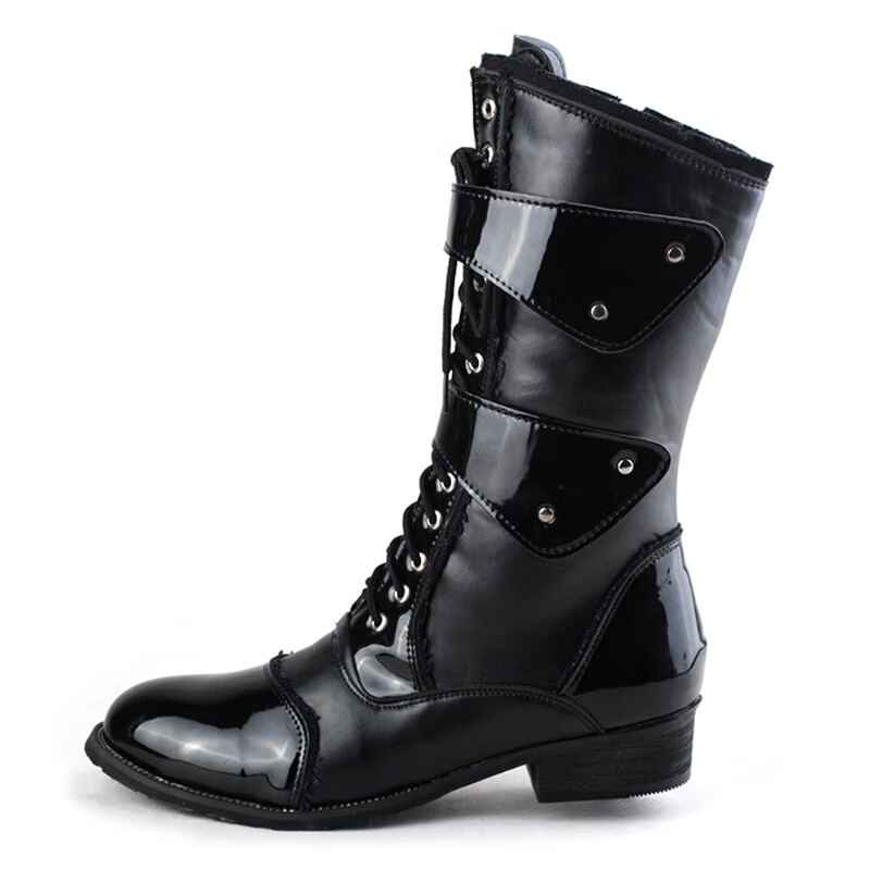 圣曼芬骑马靴男西部牛仔靴蒙古草原马丁靴秋冬时尚靴长筒皮靴高筒靴