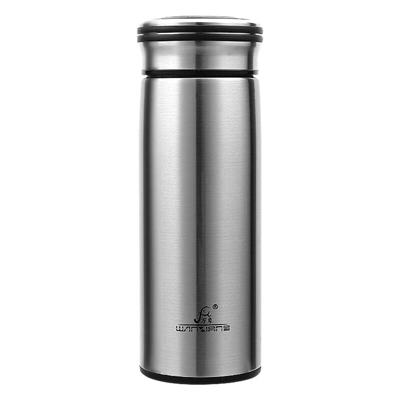 万象(wanxiang)保温杯朗悦系列f51l商务办公茶杯礼盒装金属灰480ml