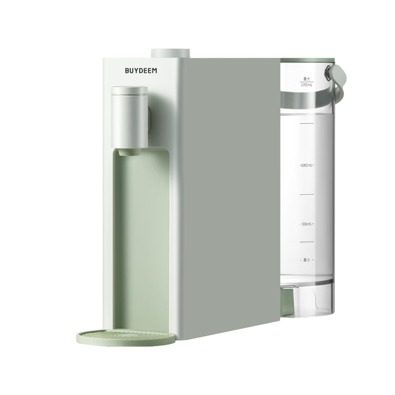 北鼎(Buydeem)即熱式飲水機(jī)桌面家用智能迷你臺(tái)式小型免安裝3秒速熱大容量年會(huì)采購(gòu)S805淺杉綠