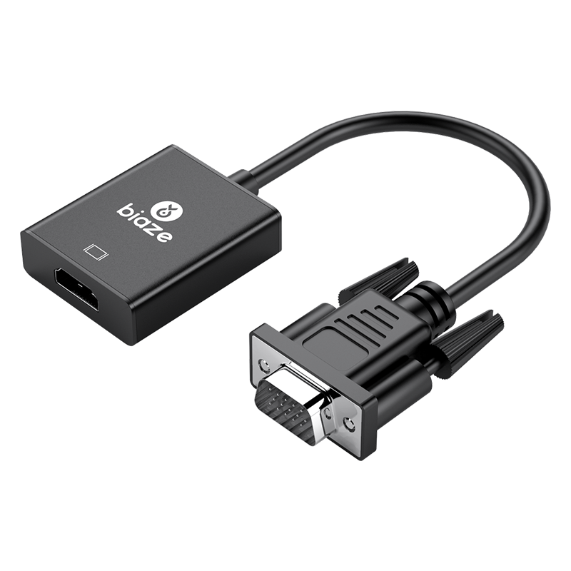 Biaze ������ VGAתHDMIת��������Ƶ ������Ƶת��ͷ ��ΪС�ױʼǱ����ӵ��ӻ���ʾ��ͶӰ�� ZH32-�� 27.9Ԫ