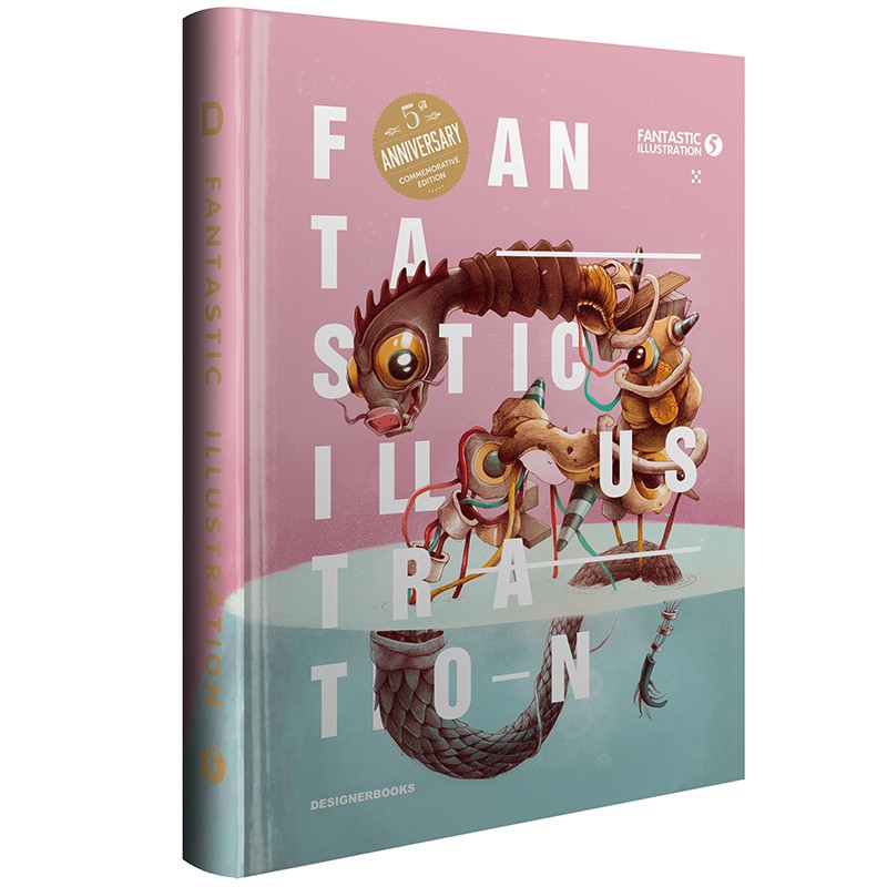 【特价20周年回馈】FANTASTIC ILLUSTRATION 5 妙趣插画5 艺术作品手绘电子图案应用插画设计