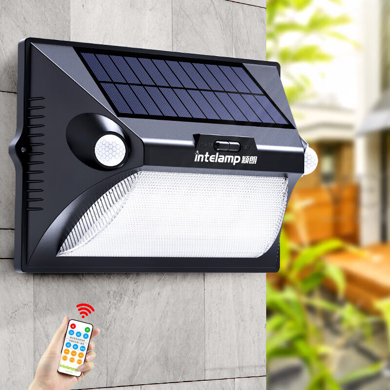 颖朗太阳能灯感应灯户外庭院灯壁灯家用照明led路灯室外防水景观装饰灯高性价比高么？