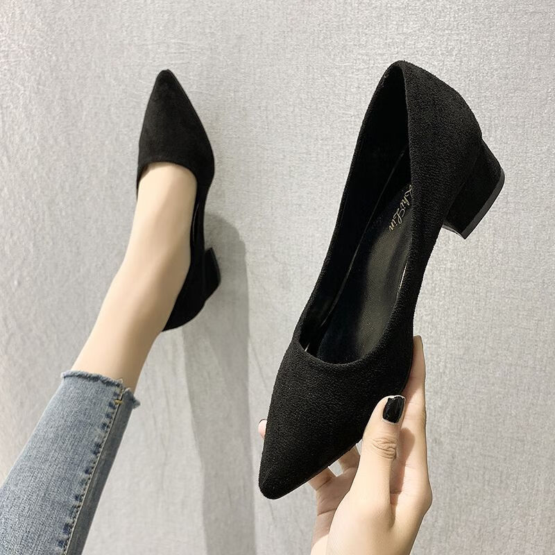 区森小个子大码女鞋40-43宽胖脚中跟妈妈鞋加大码女鞋子41一43夏季显