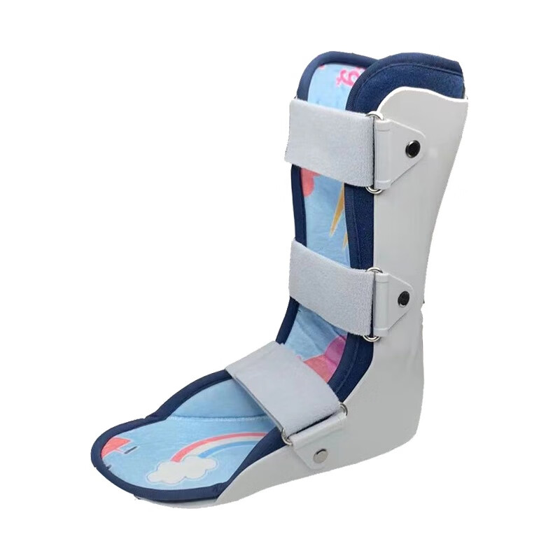 纠正脚型鞋 儿童踝骨支具 踝关节损伤术后固定足托 足内外翻足下 灰色