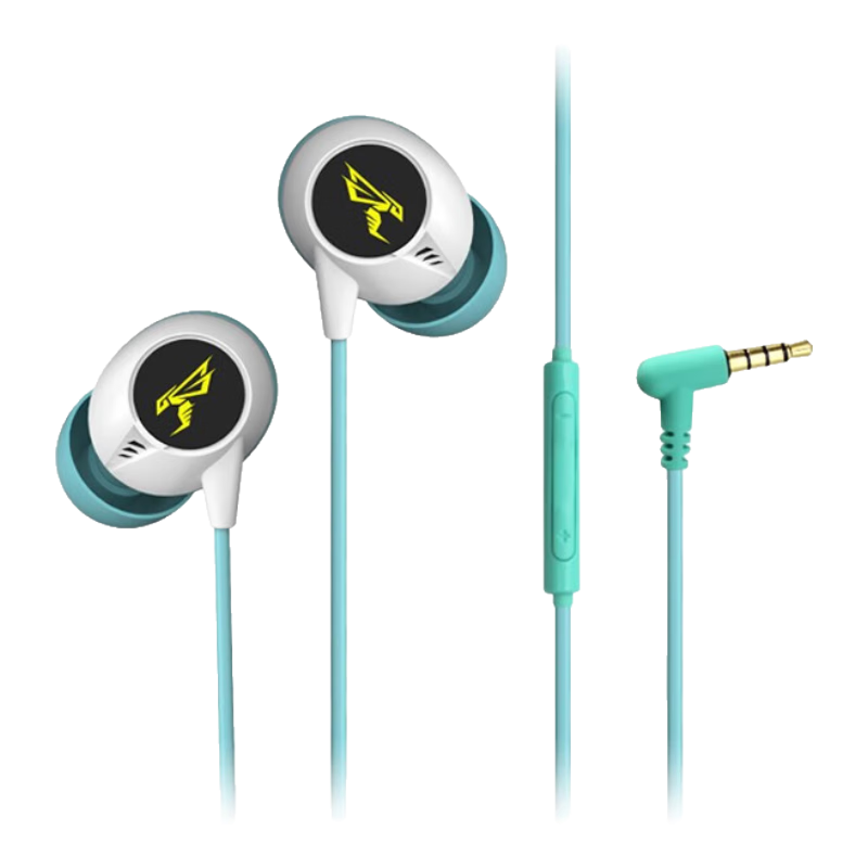 碩美科S400FPS入耳式游戲耳機有線 type-c手機平板電腦吃雞聽聲辯位 聽腳步聲電競耳機耳麥游戲耳塞 S400綠3.5 mm+Type-C轉換器