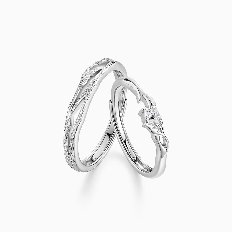 卡蒂罗(kader)连理枝情侣对戒生日情人节礼物女戒指女送女朋友老婆