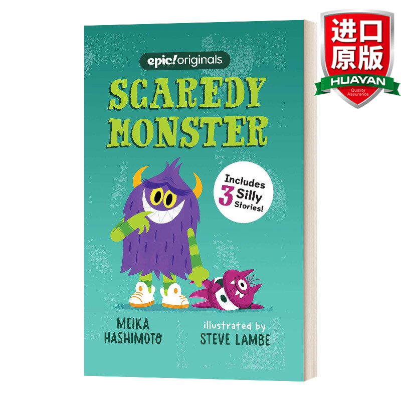 scaredy monster 英文原版 胆怯的怪物 英文版 进口英语原版书籍