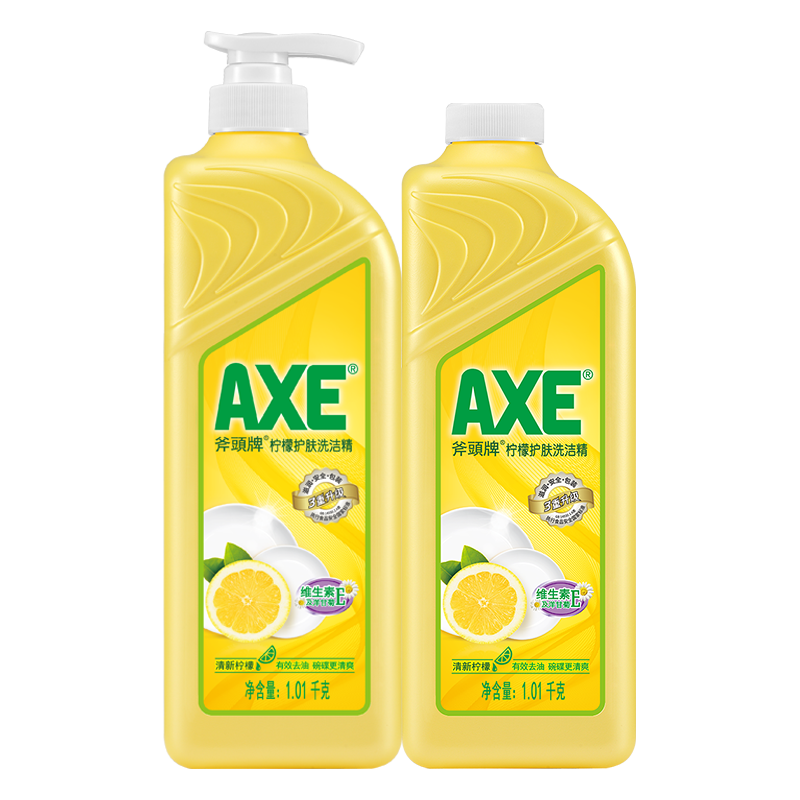 AXE 斧头 洗洁精 2瓶 柠檬（泵补）