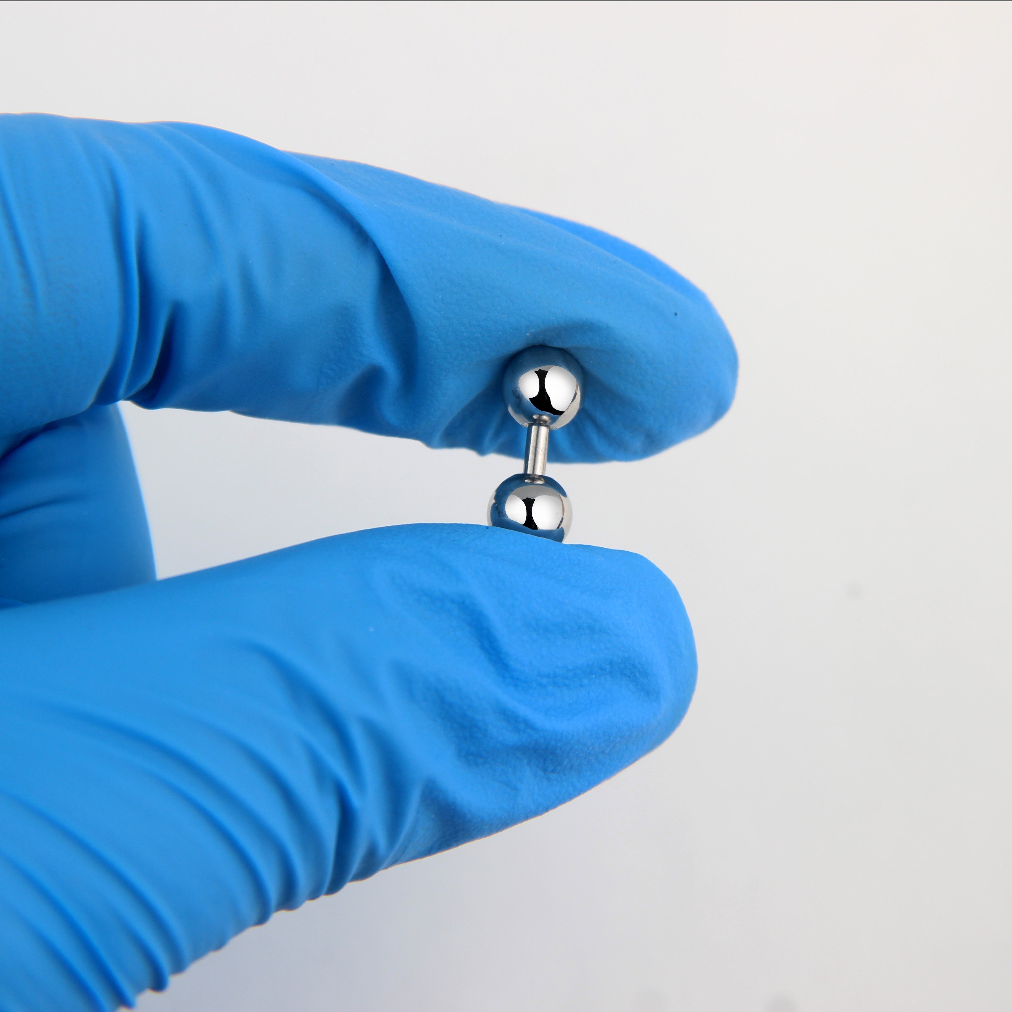 琉丽钛钢男性阴环阴钉直杆系带钉系带环大球乳环乳钉pa环男性穿刺饰品