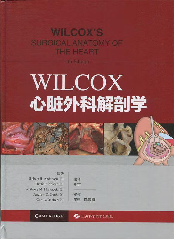 【官方正版书籍】wilcox心脏外科解剖学[美]罗伯特·安德森等,夏宇