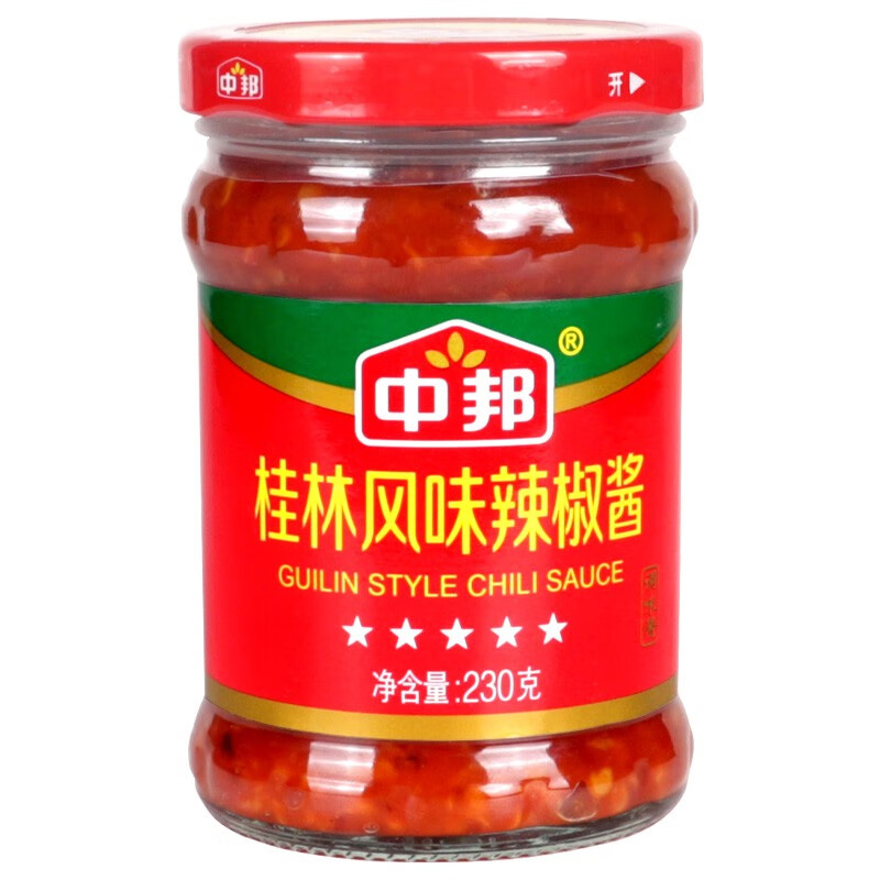 230g 拌面酱 下饭酱蒜香辣酱烧烤火锅蘸酱 中邦桂林辣椒酱230g*单瓶