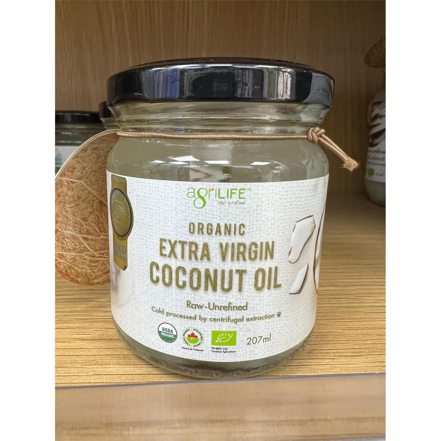 有机初榨冷压椰子油生酮防弹咖啡油食用润肤油拔法 207ml 小椰子油