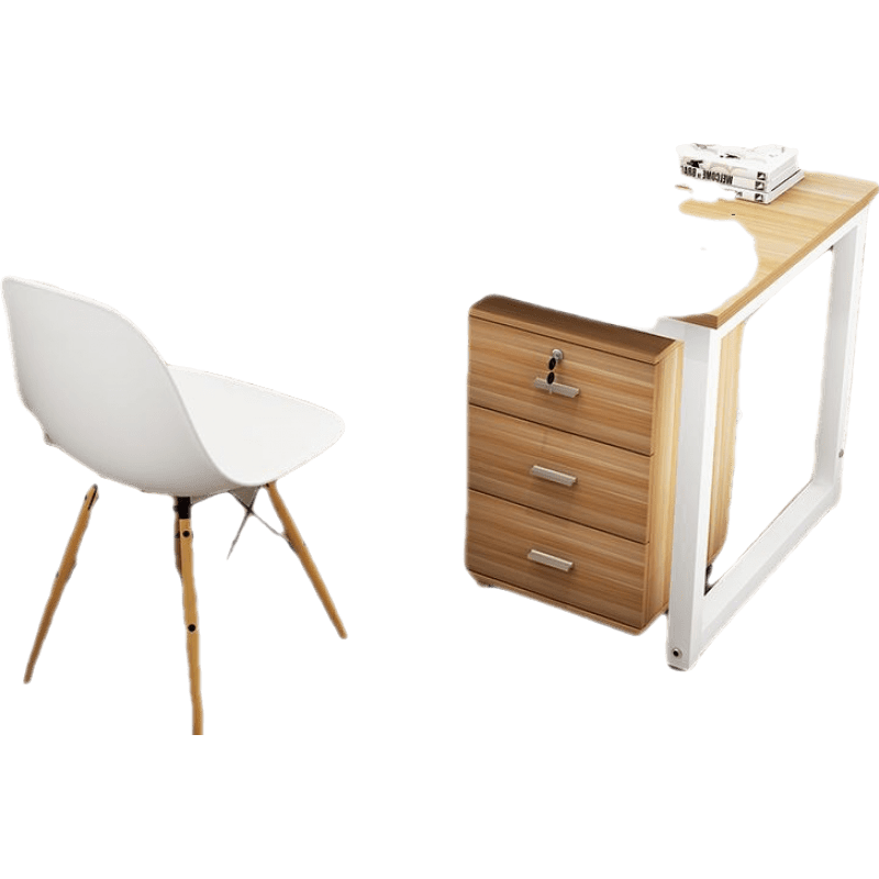 加固型简易电脑桌学生双人台式家用桌子简约现代 长80宽50高74(加厚加固款) (抽屉另购)