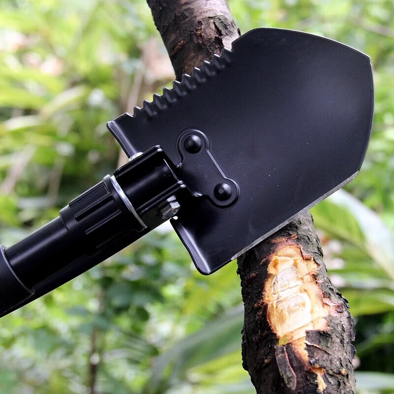 LISM工兵铲多功能铁锹折叠铲子德国锄头挖土户外钓鱼铲赶海露营防身 绿色