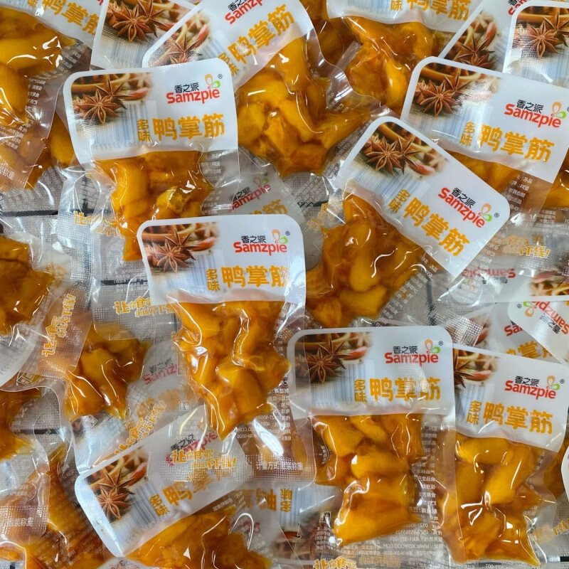 lzjv香之派鸭掌筋 多味鸭掌筋鸡爪筋去骨微辣开袋即食零食 香之派多味