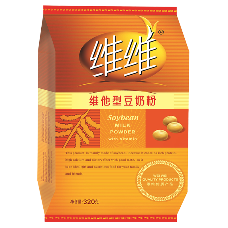 维维豆奶粉320g/袋营养早餐 速溶即食 冲饮代餐 非转基因大豆 