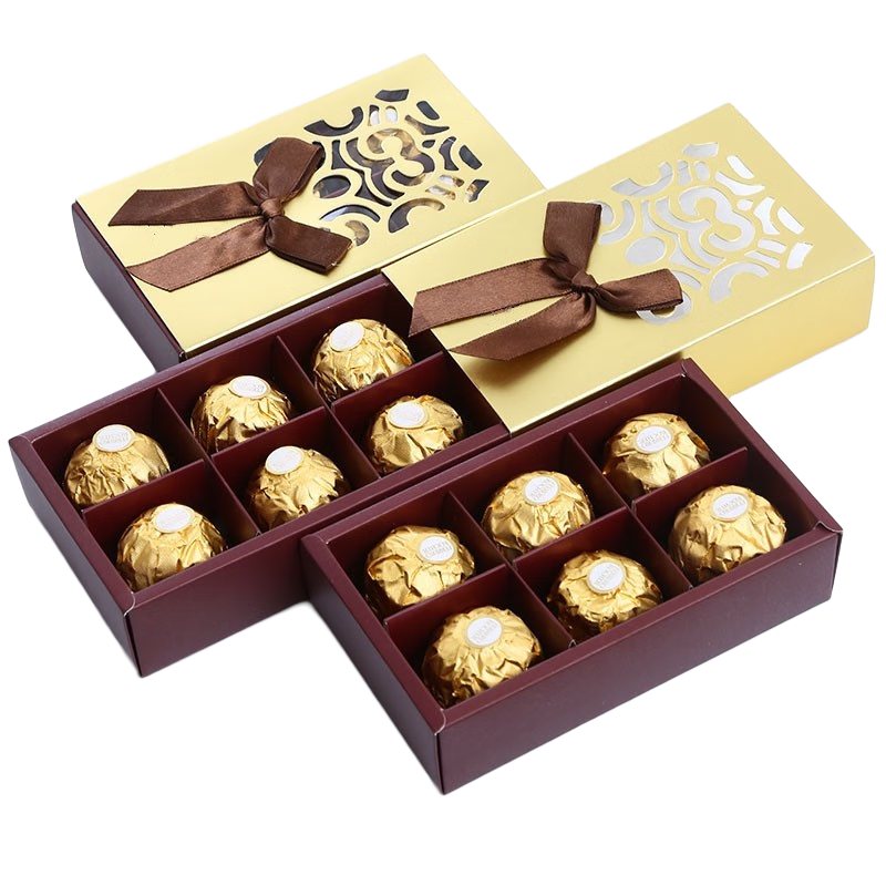 费列罗巧克力礼盒装送老师婚庆喜糖结婚公司 金色6粒装