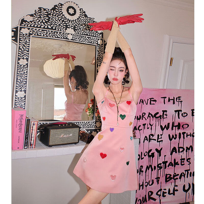 珈岑 夏天穿的成人礼生日礼物女生裙子礼服外套甜蜜出