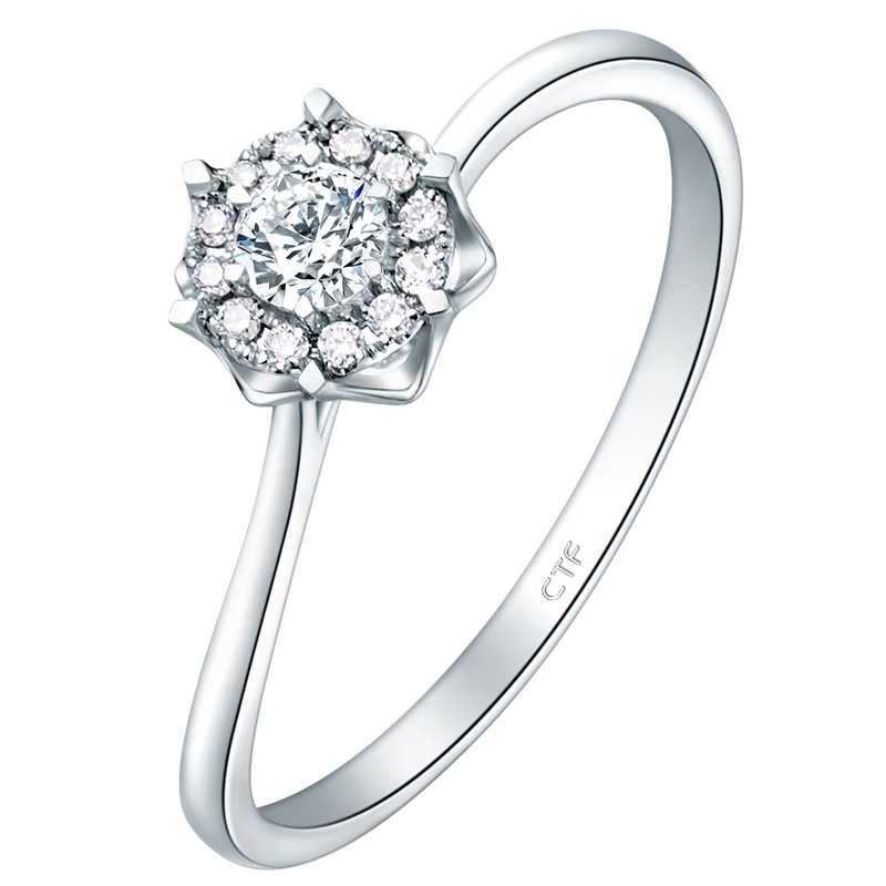 �ܴ󸣳谮ϵ�� ������� 18k��������ʯ�������ָU181064 10��    4670.4Ԫ