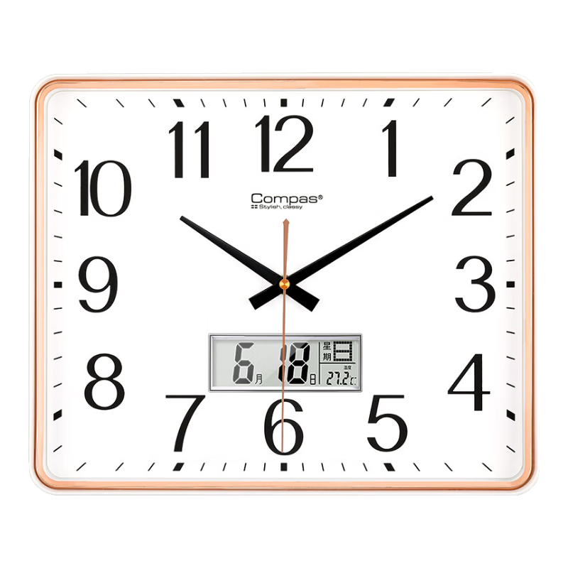 ���ڲ���������˿��Compas�����ӿ����ӱ���������ԼʯӢ�ӱ���ǽʱ�� 7005 ��ɫ������ 35cm 55.8Ԫ