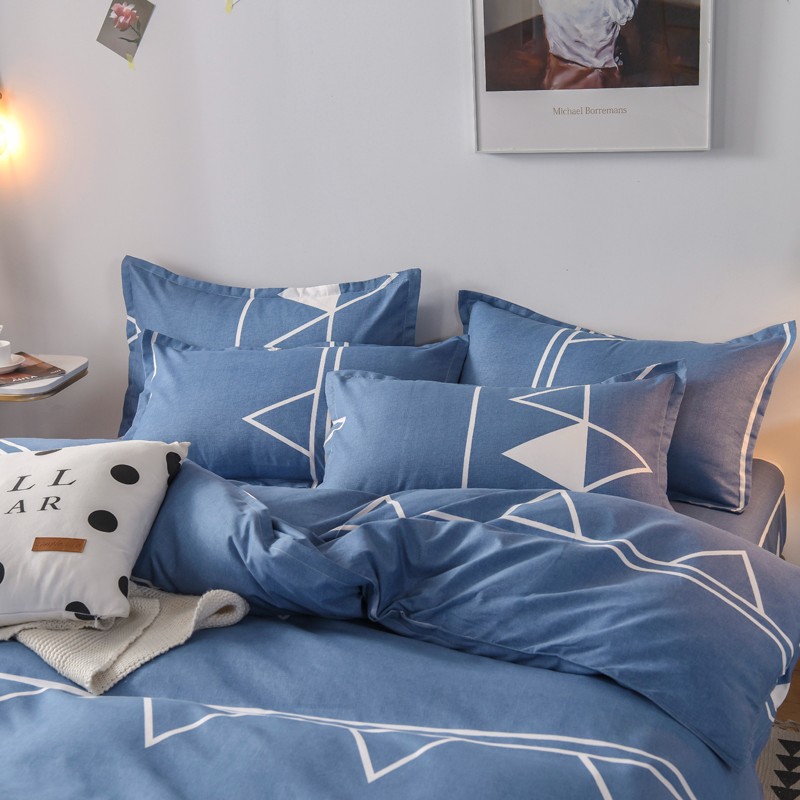 多兰诗(Duolanshi)春秋磨毛四件套 斜纹印花卡通套件被套床单宿舍四季床上四件套 洛特 1.2米 床单款 /被套150*200 三件套