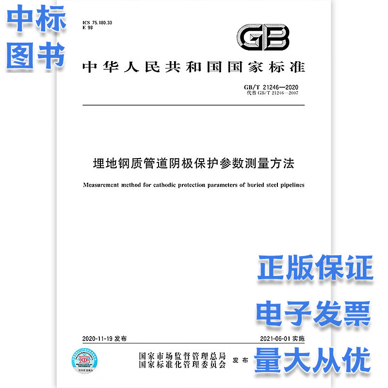 GB/T 21246-2020 埋地钢质管道阴极保护参数测量方法 中国标准出版社
