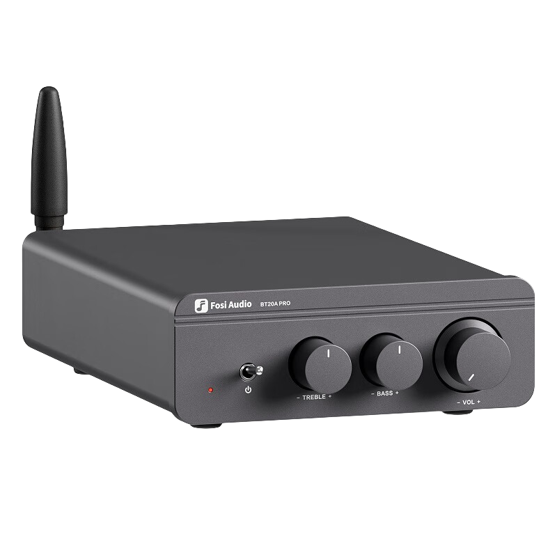 FOSI AUDIO������ƵBT20APRO���ֹ��Ż����ʷŴ�����������HIFIС���÷��ո������ص��� ǹ��ɫ 32V/5A��Դ������