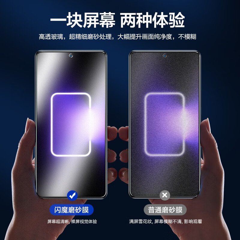 闪魔【严选好物】真我GT Neo5 SE钢化膜 gtneo6se手机膜高清5磨砂防摔 GTNeo5/SE【磨砂版 抗指纹】1片+神器