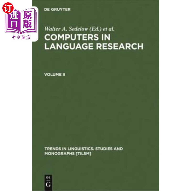 海外直订computers in language research 2: part i: formalization