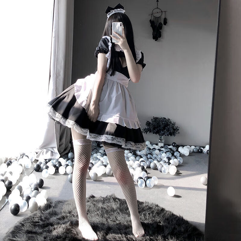 情趣内衣女仆系列套装制服诱惑cosplay角色扮演白黑丝袜jk女性感 日常
