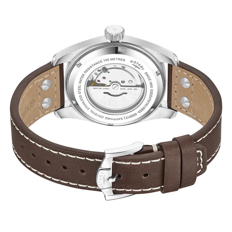 劳特莱（Rotary）英国 突击队系列男表自动机械手表飞行员欧美男士腕表生日礼物 GS05470/18