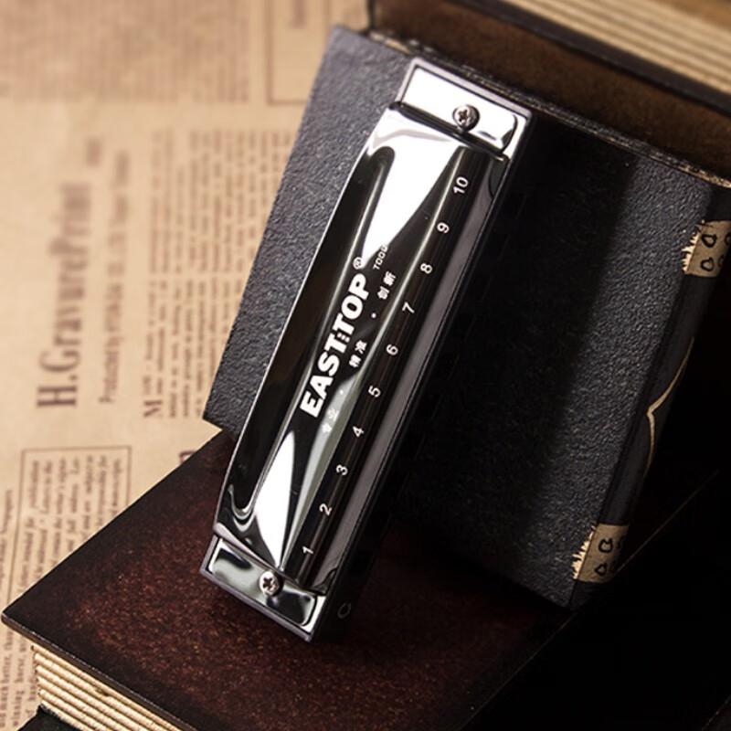 easttop东方鼎t009十孔布鲁斯蓝调口琴paddy音阶10孔初学者入门专业