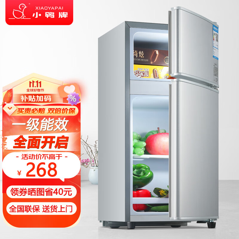 小鸭牌小冰箱迷你小型家用 冷藏冷冻宿舍寝室出租房用双门办公室电冰箱节能省电 一级能效-42L银【四天约一度电】怎么看?