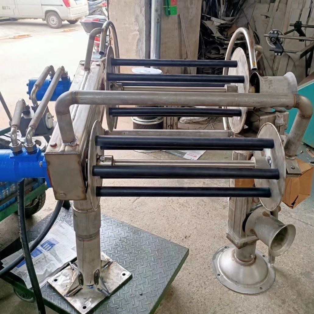 渔船用起笼机起网机拉网机小型双轮胶棒304不锈钢液压起网机 50宽