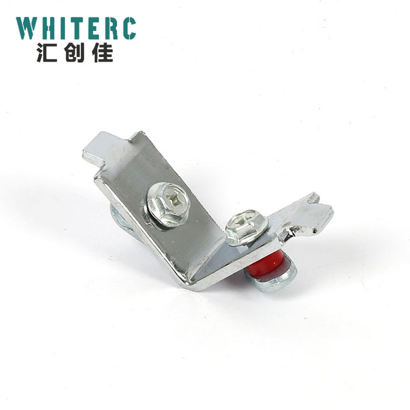 汇创佳 铝合金走线架连接件配件双孔拐角GJ-3 转角90度 镀铬 厚3.5mm
