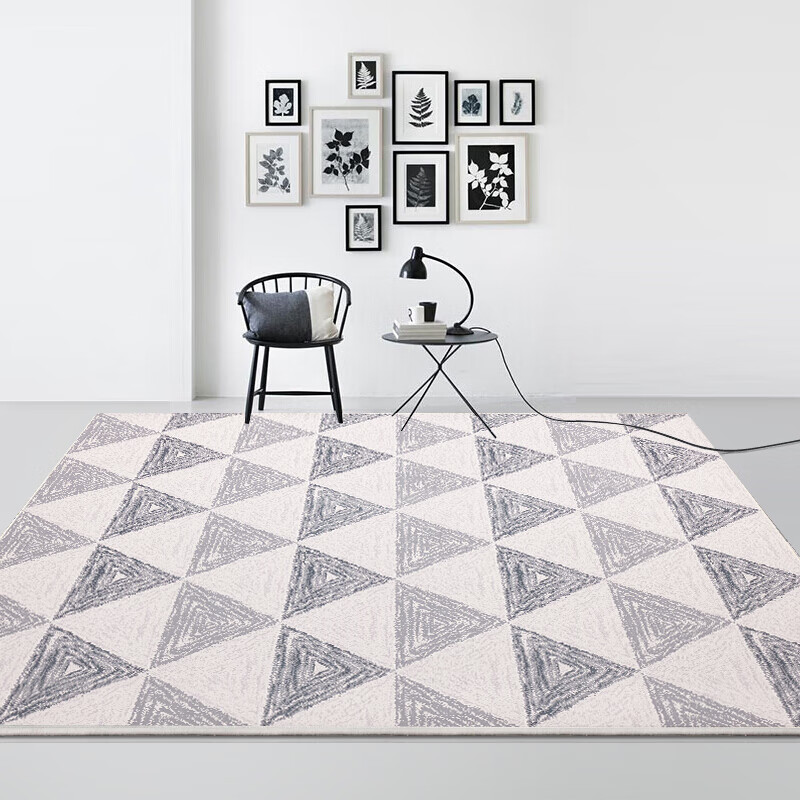 简约家用衣帽间毯 ins卧室满铺地毯床边毯 素描 80cmx160cm【超值床边