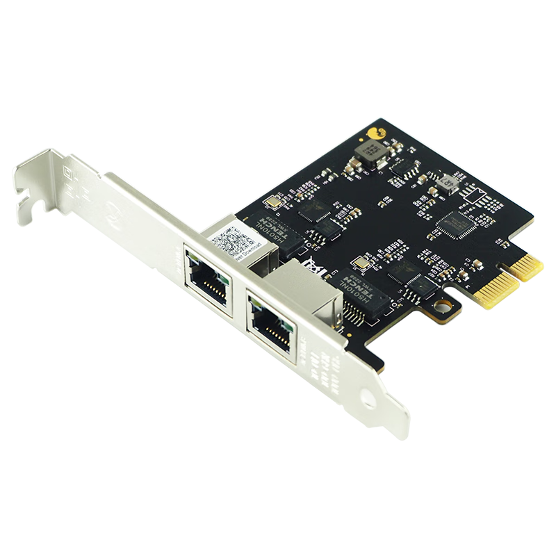 PCIEx1 2.5G单口双口四口网卡 RTL8125BG芯片 2500M电竞游戏台式机 有线网卡 2.5G双口 RTL8125BG芯片