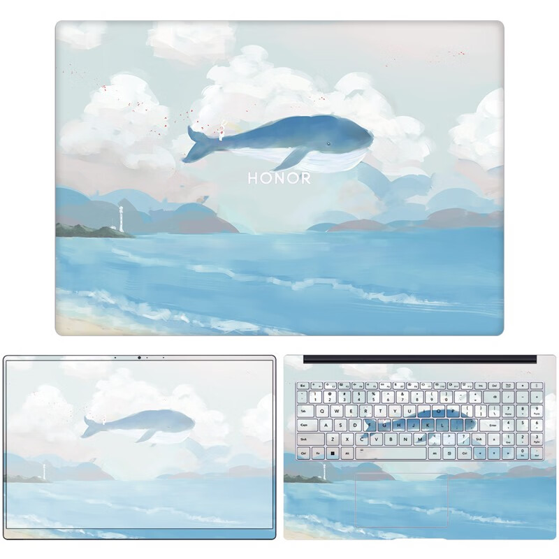 咔咔鱼荣耀magicbook x16/x14电脑贴膜magicbook 14/v14笔记本机身